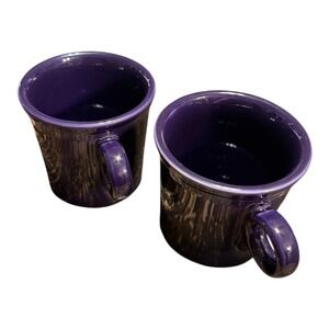 Fiestaware Java Coffee Mugs Set of 2 Dark Blue 12 oz Fiesta Ware